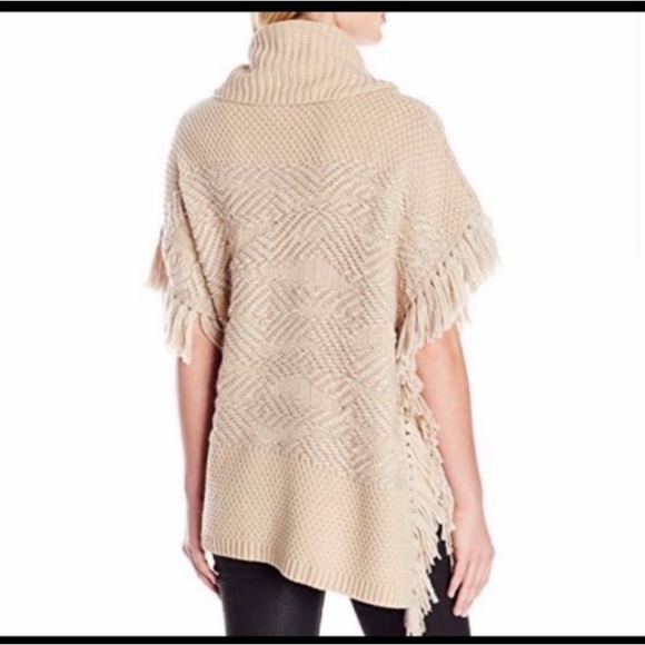 Lucky Brand Knit Sweater Poncho Size-CS - Picture 7 of 12